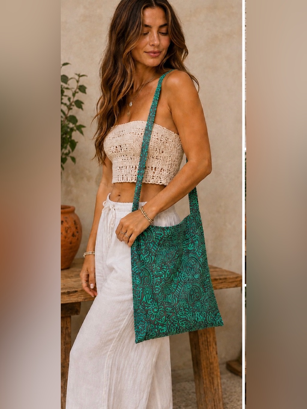Handmade Recycled Sari Crossbody Bag | New | Upcycled Indian Boho Shoulder Tote